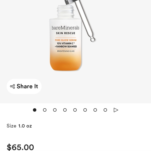 NIB BARE MINERALS SKIN RESCUE PURE GLOW SERUM - Picture 3 of 15